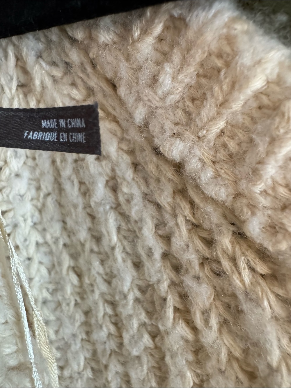 Anthropologie Open-Back Bow-Detail Chunky-Knit Sweater XL - Picture 8 of 11